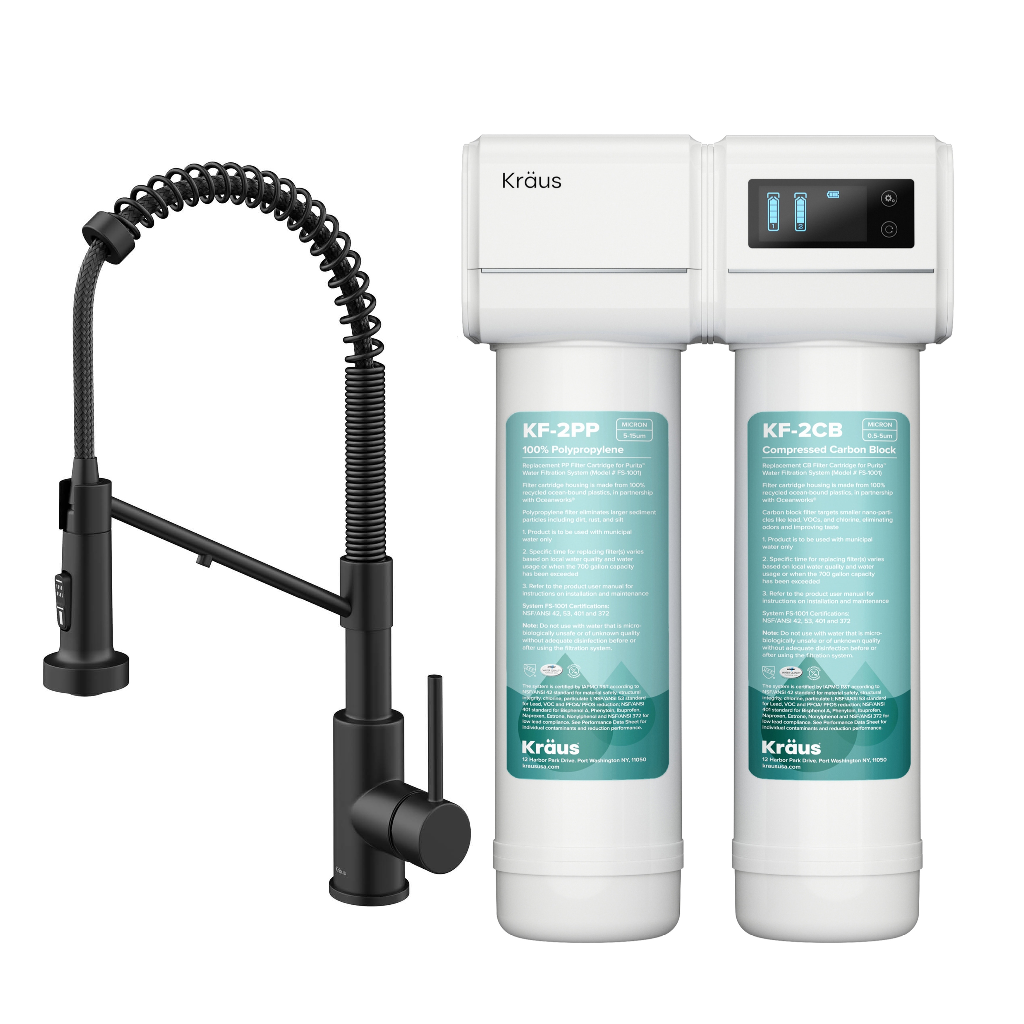 KRAUS Purita Water Filtration System OR Replacement Cartridges OR Kits