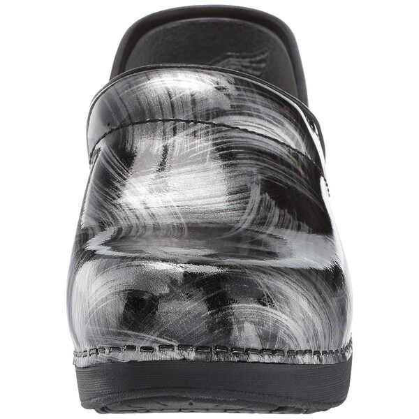 black and silver dansko clogs