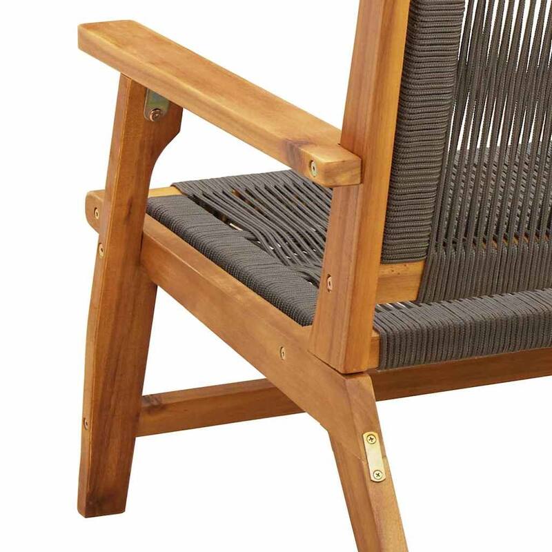 vidaXL Garden Furniture Grey 48.03 x 30.71 x 28.74 in - 48.03 x 29.92 x 28.74 in