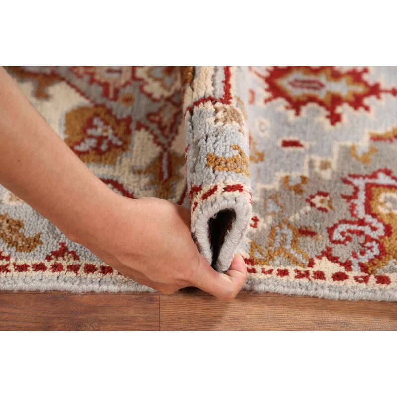 Geometric Kazak Indian Foyer Rug Handmade Wool Carpet - 2'0" x 3'0"