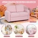 preview thumbnail 19 of 28, Gymax 2-Seat Kids Sofa Toddler Sofa Couch w/ Soft Teddy Fleece