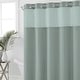 preview thumbnail 11 of 45, Hookless Waffle 3-in-1 Shower Curtain with Sheer Top Window, Flex-on Rings & Fabric Liner