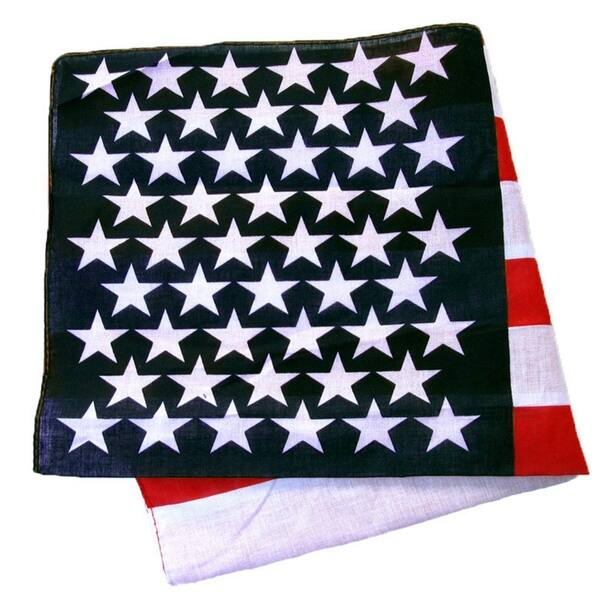 Women Men American Stars And Stripes USA Flag Bandana Unisex Hair Band SH