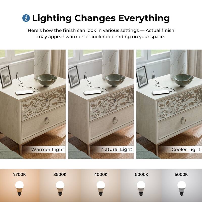 Furniture of America Fable Modern 3-Piece Solid Wood Panel Bedroom Set