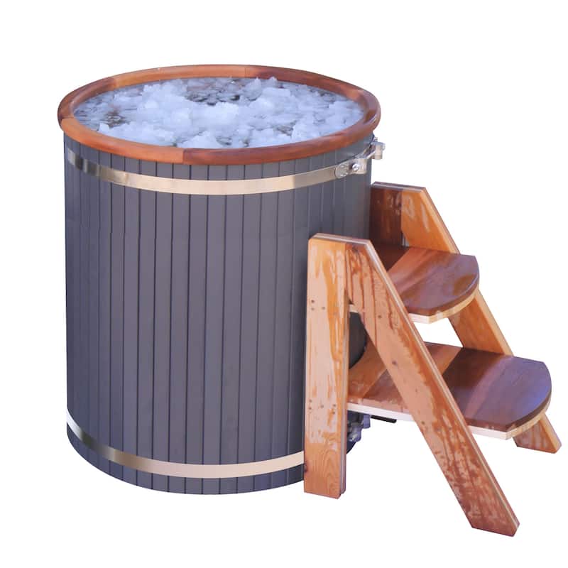 ALEKO Cold Therapy 1 Person Ice Bath 118 Gallon Cold Plunge 37.5H x 33.25D inch