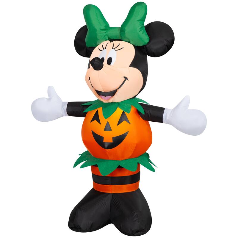 Airblown-Minnie Dressed In Pumpkin Outfit-Disney