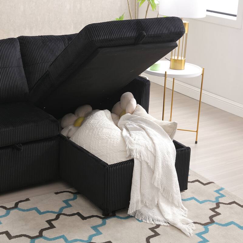 Modular Sectional Sofa L Shaped Modular Couch with Reversible Chaise