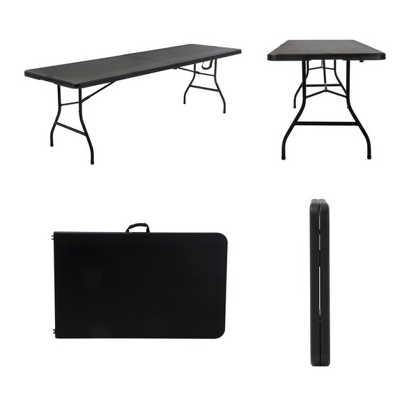 COSCO Deluxe 8 ft. Fold-in-Half Indoor & Outdoor Blow Molded