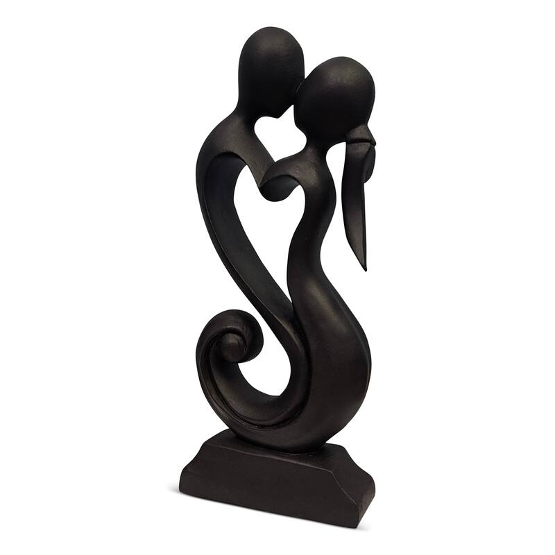 12" Wooden Handmade Abstract Sculpture Statue Handcrafted "Eternal Love" Gift Decorative Home Décor