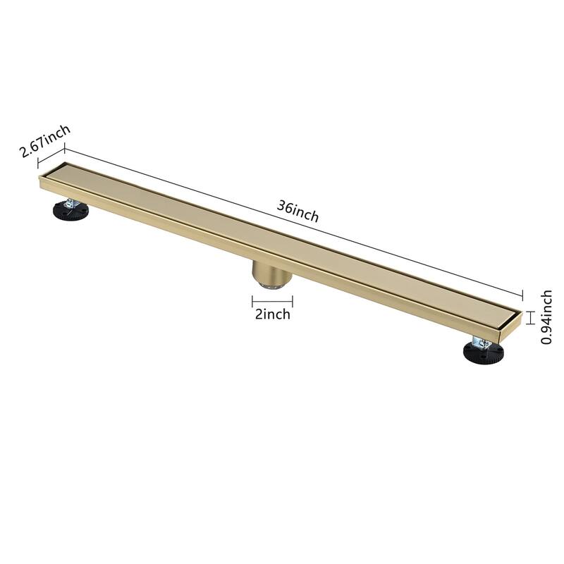 Topcraft 12/24/28/30/36-inch Stainless Steel Linear Floor Drain