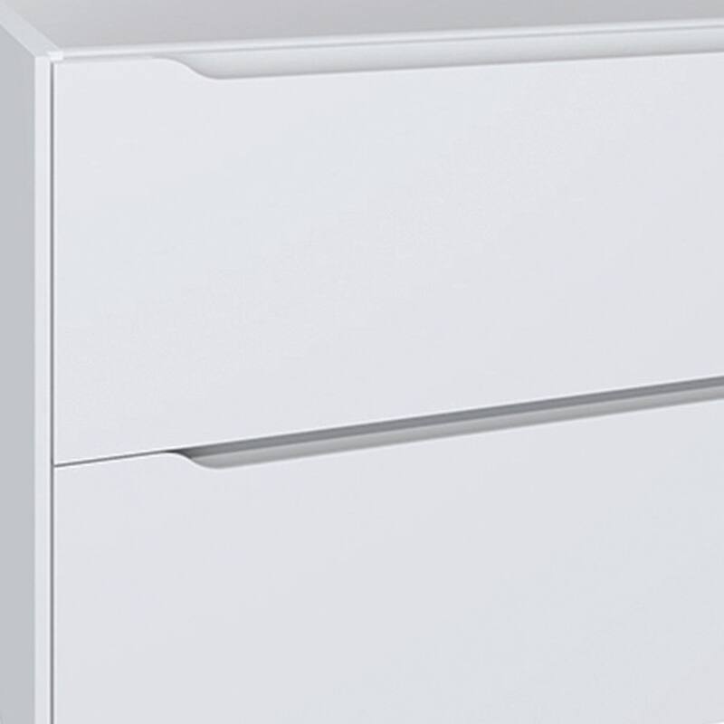 HomeRoots 40" White Wood Floating Bathroom Vanity With White Sink And Two Drawers - 40.00 in. x 18.00 in. x 19.00 in.