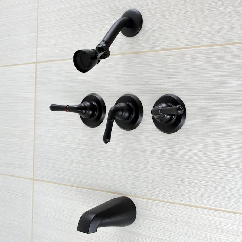 Magellan Three-Handle Tub and Shower Faucet