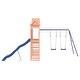 preview thumbnail 6 of 18, vidaXL Swing Set Outdoor Backyard Wooden Playground Equipment for Kids Age 3-8