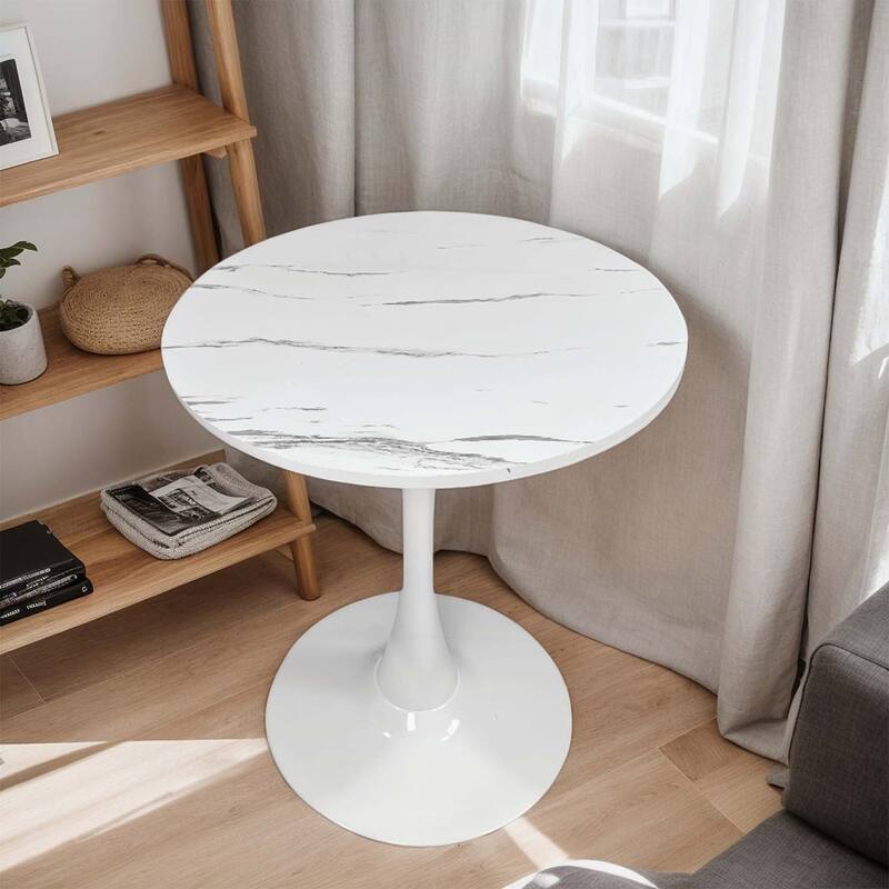 Modern Round Dining Table,Ideal for Compact Spaces and Stylish Interiors