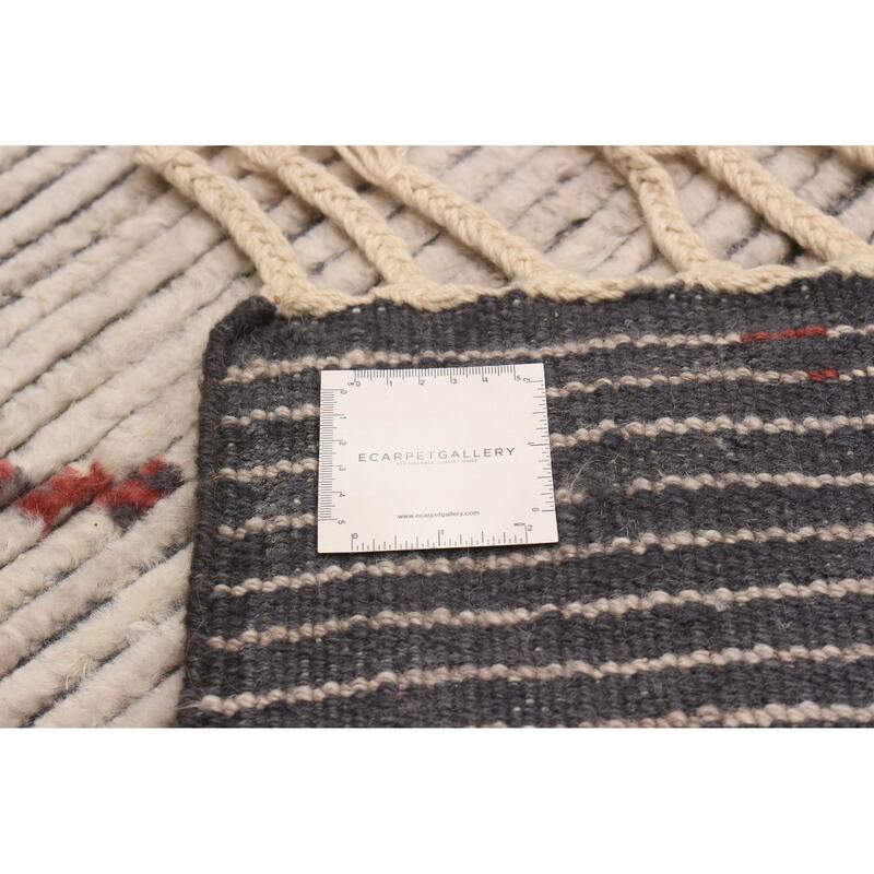 ECARPETGALLERY Hand-knotted Tangier Beige Wool Rug - 7'1 x 9'10