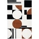 preview thumbnail 67 of 70, SAFAVIEH Handmade Rodeo Drive Frouwa Mid-Century Modern Wool Rug 5' x 8' - Ivory/Black - Rectangle