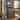 Wine Bar Cabinet with Barn X-Shape Design, Wine Glass Rack, Adjustable Shelves, and Storage Space in Charcoal Gray