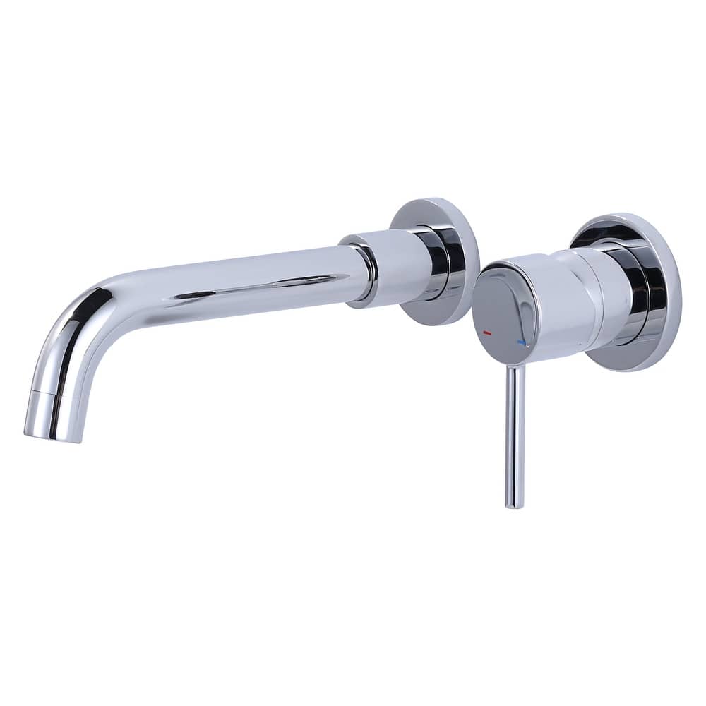 WOWOW Wall Mount Single Handle Bathroom Faucet