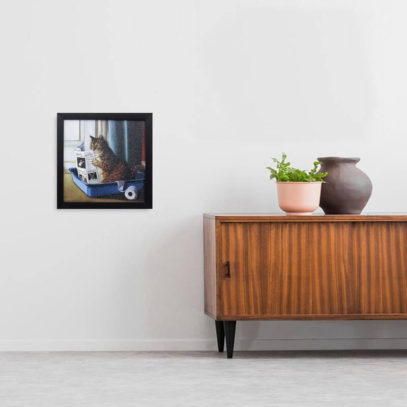 Propac Images Kitty Throne Textured Wall Art - Multi-Color
