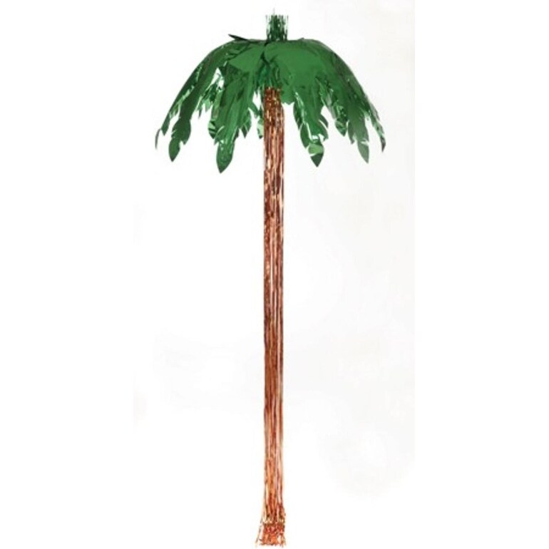 Shop Pack Of 6 Green And Golden Brown Tropical Palm Tree Hanging