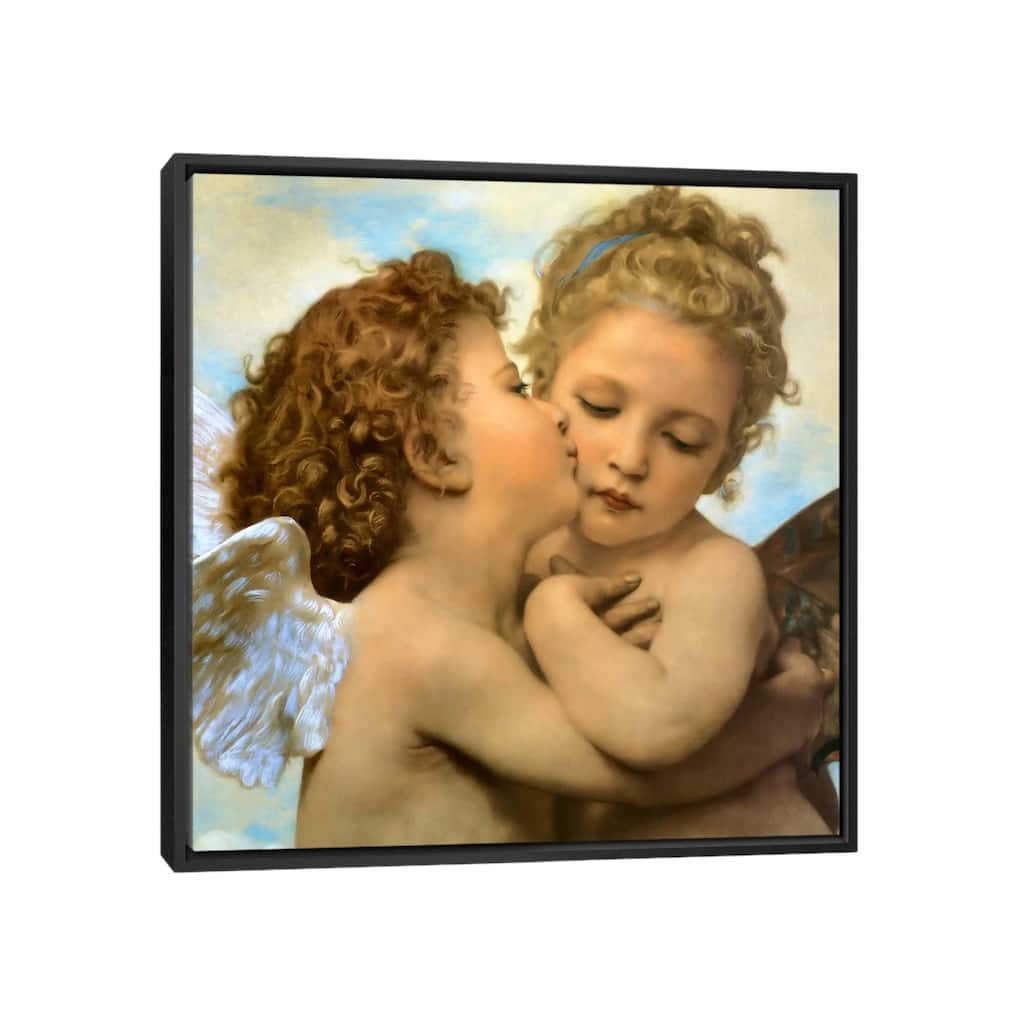 iCanvas "Bouguereau, Angels and cupids" by Vintage Apple Collection Framed Canvas Print