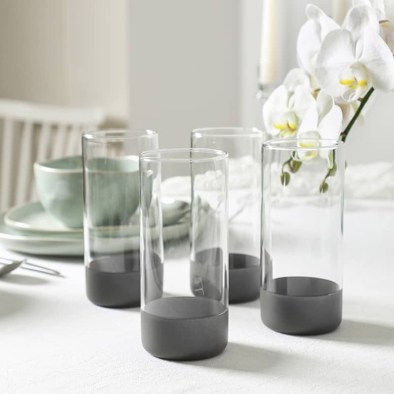 Stone Lain Mirella Stoneware, Borosilicate Glass Dinnerware Set