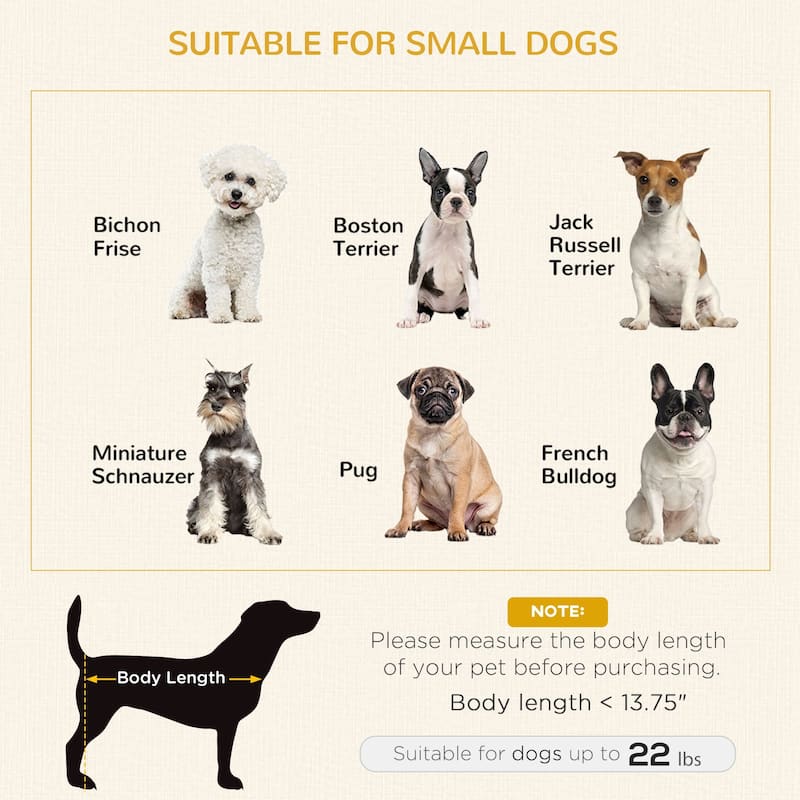PawHut Wood Dog Crate Furniture with Hidden Food Bowl in Drawer, Dog Crate End Table with Cushion