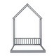 preview thumbnail 8 of 22, Full Roof Framed Headboard Floor Bed