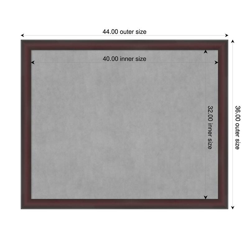 Amanti Art Grand Cherry Narrow Framed - 44 x 36 in - Grand Cherry Narrow