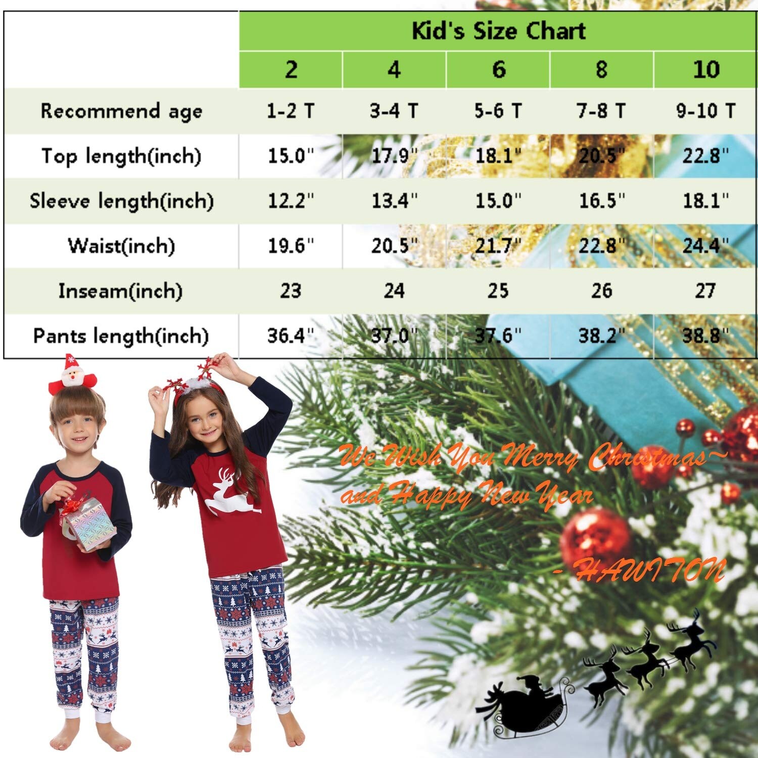 Shop Hawiton Family Christmas Matching Pajamas Set Mum Small Red Size Mum Small Overstock 31694561