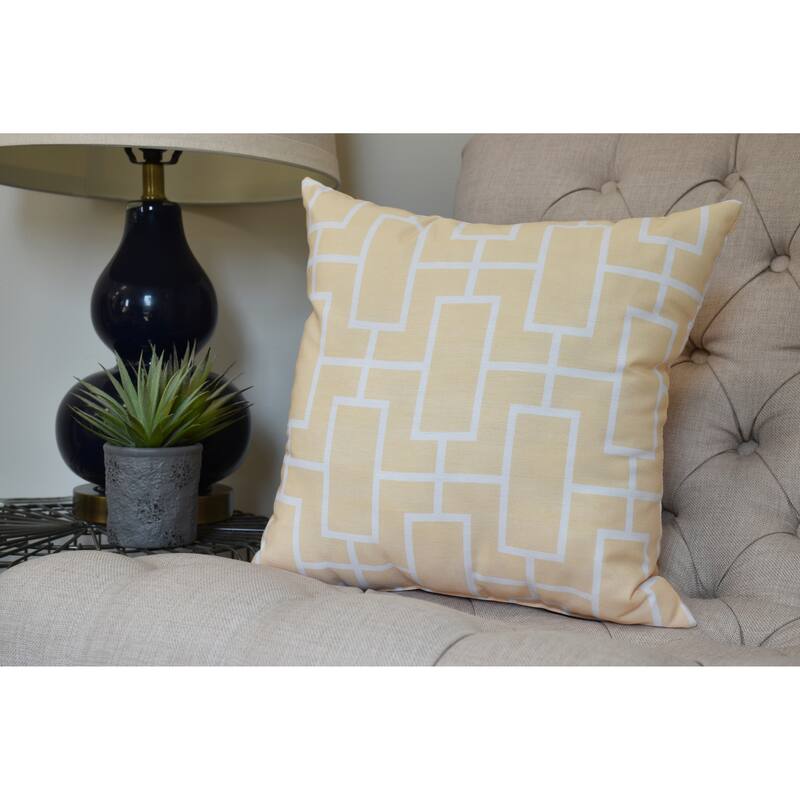 20 x 20 inch Screen Lattice Geometric Print Pillow