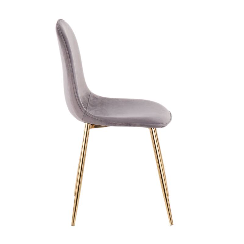 Silver Orchid Stone Gold Dining Chair - Set of 2