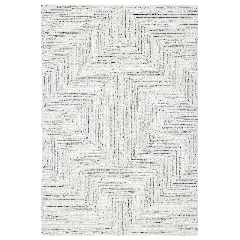 SAFAVIEH Handmade Blossom Mahalia Modern Floral Wool Rug