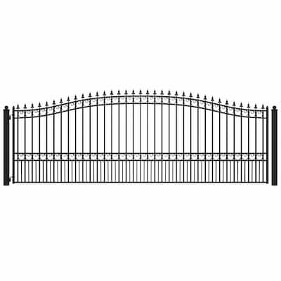 ALEKO Steel Single Swing 18 ft Driveway Gate London Style Black