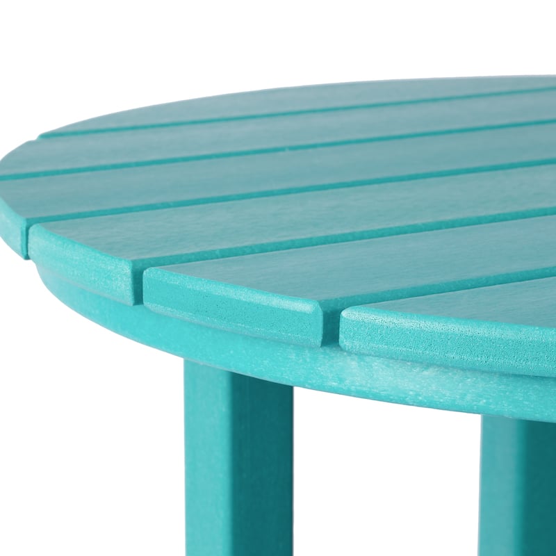 Polytrends Laguna Hdpe All Weather Outdoor Patio 24" Round Bar Bistro Table