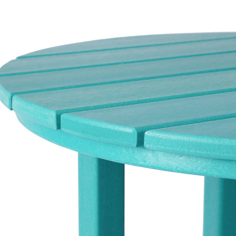 Laguna Hdpe All Weather Outdoor Patio 24" Round Counter Bistro Table