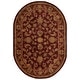 preview thumbnail 170 of 187, SAFAVIEH Handmade Antiquity Manerva Traditional Oriental Wool Rug 4'6" x 6'6" Oval - Wine/Gold - Oval