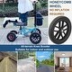 preview thumbnail 5 of 4, Black All Terrain Foldable Economical Knee Scooter Walker, for Foot Injuries Compact Crutches Alternative