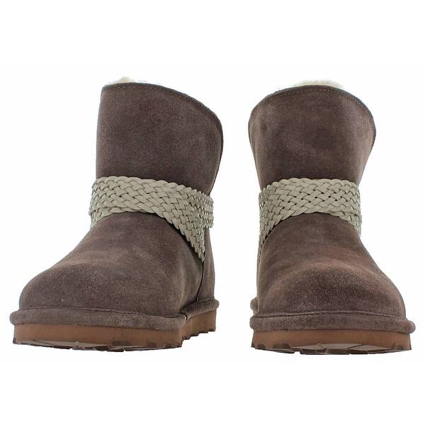 Shop Bearpaw Women S Brienne Ankle Sheepskin Winter Boots Overstock 15859455