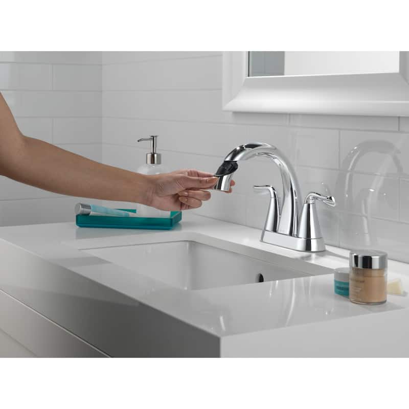 Delta 25840LF-PD Arvo 1.2 GPM Centerset Bathroom Faucet with Pull Down
