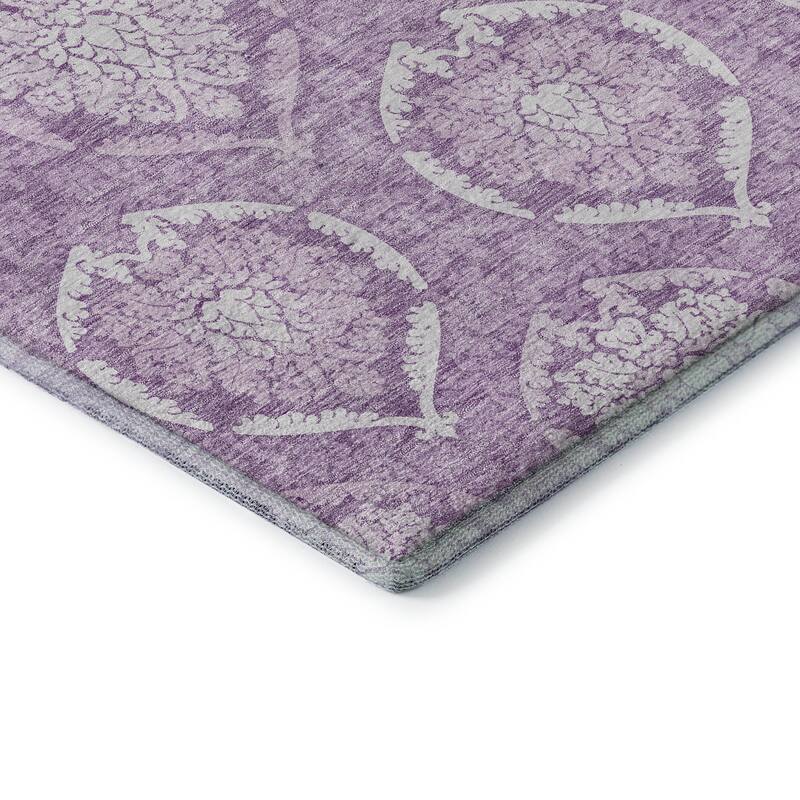 Premium Washable Super Soft Damask Imprints Mayfield Rug