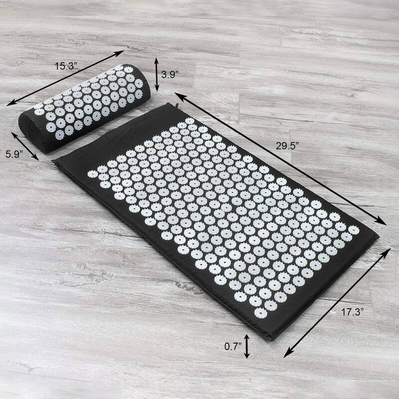 Sivan Health And Fitness Deluxe Acupressure Mat & Pillow Combo Set