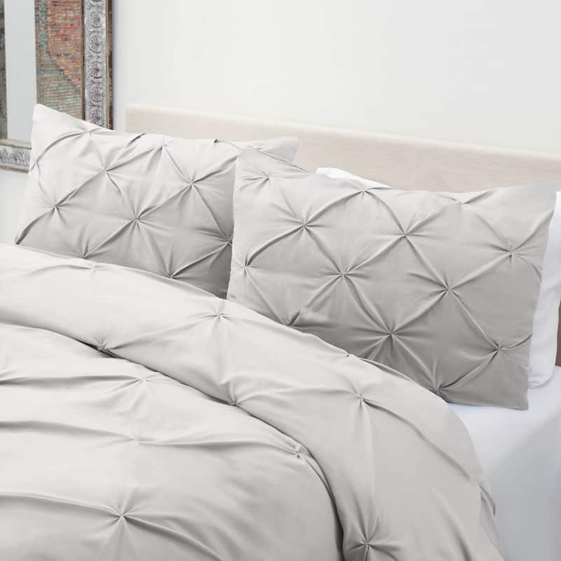 Nestl Pinch Pleat 3-piece Duvet Cover Set