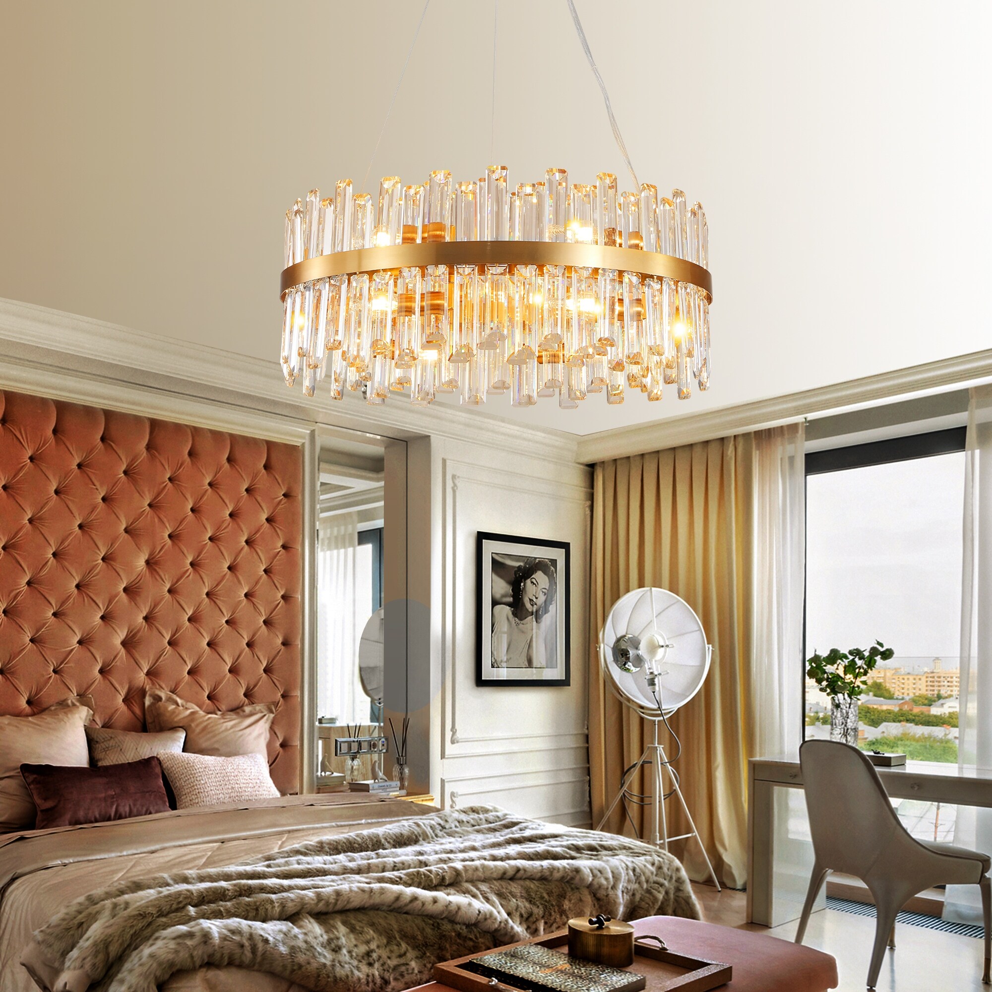 Golden Pendant Ceiling Light Fixture Decorative Light Hanging Lamp Bed Bath Beyond 41677890