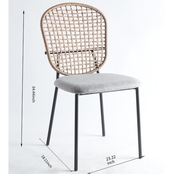 Fabric Upholstered Metal Dining Chairs Set of 4 - Bed Bath & Beyond ...