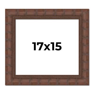 17x15 Frame Pewter Solid Wood Picture Frame Width 1.625 Inches | Interior Frame Depth 0.6875 Inches