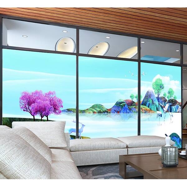 Shop Chezmax Decorative Privacy Window Film No Glue Frosted Glass