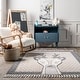 preview thumbnail 6 of 9, Nuloom Eleanor Deer Kids Tasseled Area Rug