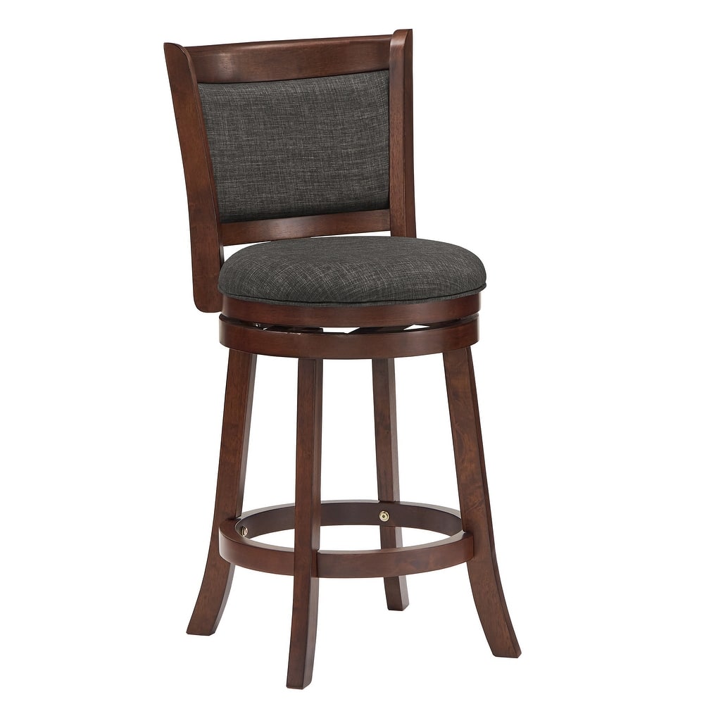 Verona Panel Back Swivel Counter Height Stool by iNSPIRE Q Classic