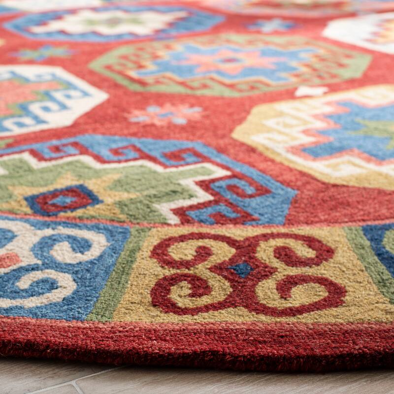 SAFAVIEH Handmade Aspen Cheridwen & Eclectic Tribal Wool Rug